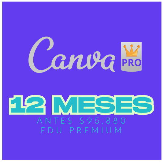 Canva Pro por 12 Meses