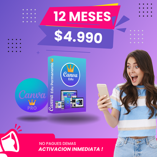 Canva Pro por 12 Meses