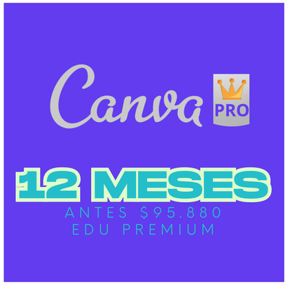 Canva Pro por 12 Meses