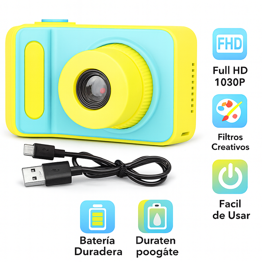 Cámara Infantil HD “Aventuras” – Fotos y Videos 1080P